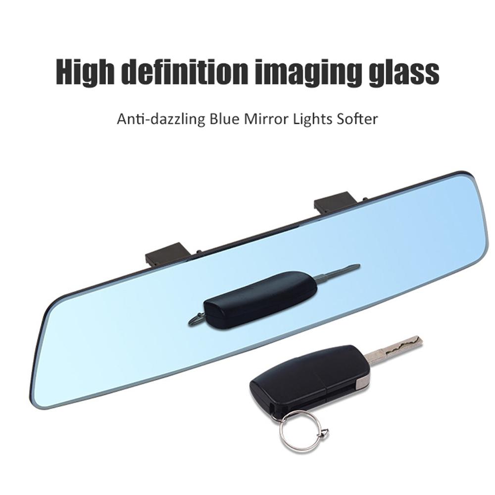 Car Mirror Interior Rearview Mirrors Universal Auto Rear View Mirror Anti-glare Wide-angle Surface Blue Mirror Auto Accessories