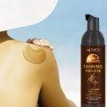 Long Lasting Bronze Fake Tan Body Lotion Mousse for Day Tanning Sun Block Makeup Foundation Body Nourishing Skin