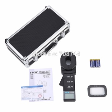 ETCR2000A Digital Clamp On Ground Earth Resistance Tester Circuit Resistance Meter Lightning Protection Grounding Measurement