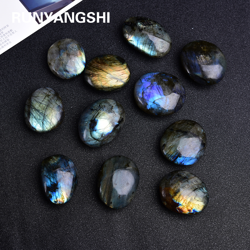 50-200g Natural Colorful Labradorite Crystal Original Moonstone Natural Stones Ornament Moonstone