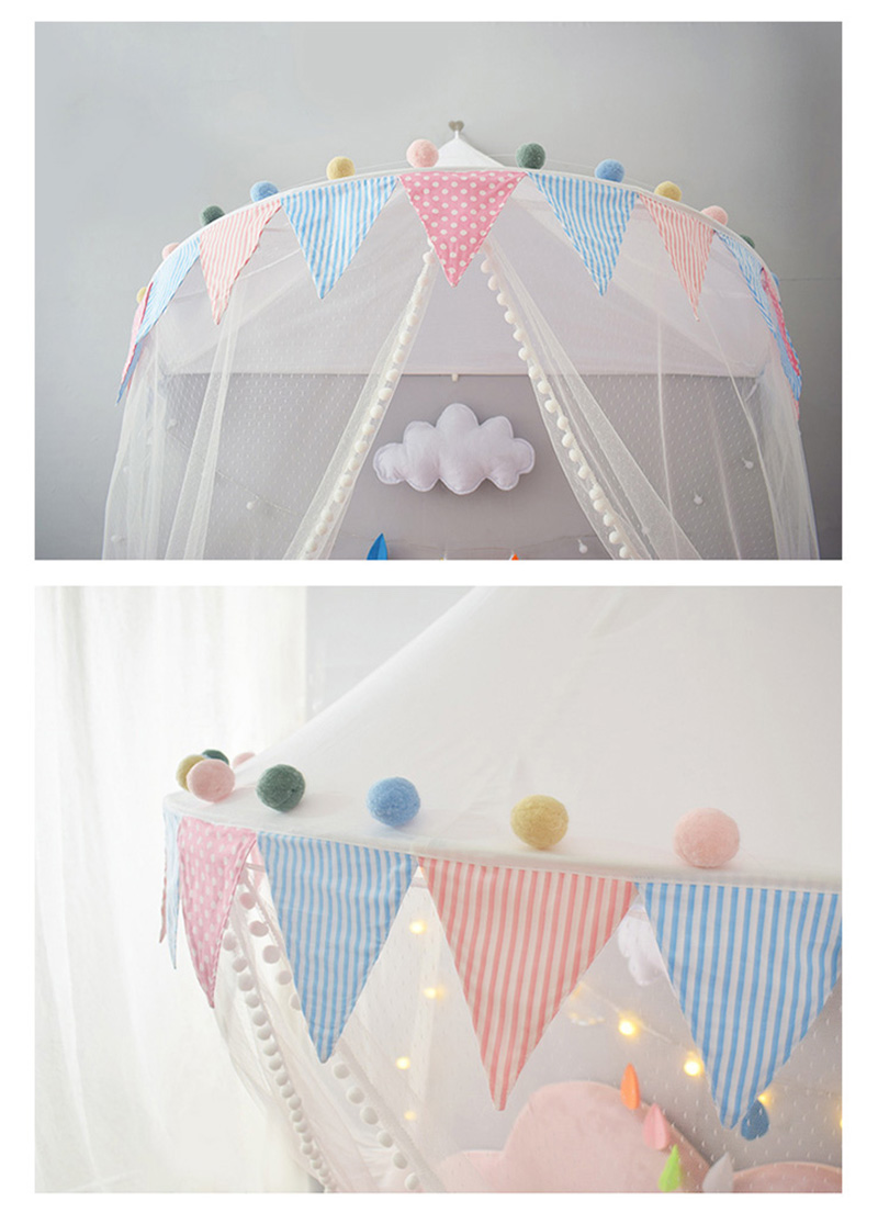 Nordic Kids Bed Canopy Mosquito Net Baby Crib Netting Bed Tent Portable Girl Princess Castle Teepee Child Play Tent House Tipi