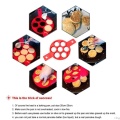 High Quality 7 hole round Christmas silicone breakfast fried egg pancake molds moulds rings omelette L29K