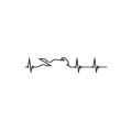 Hot Car Sticker Heart Electrocardiogram of Race Players Accessories Vinyl Car Styling Cover Scratches Motorcycl PVC 15cm X 3cm