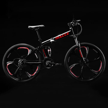 Mountain Bike Folding 26 Inch 6 Knife Wheel Speed Double Shock Absorption Off Road Adult Student Bicycle