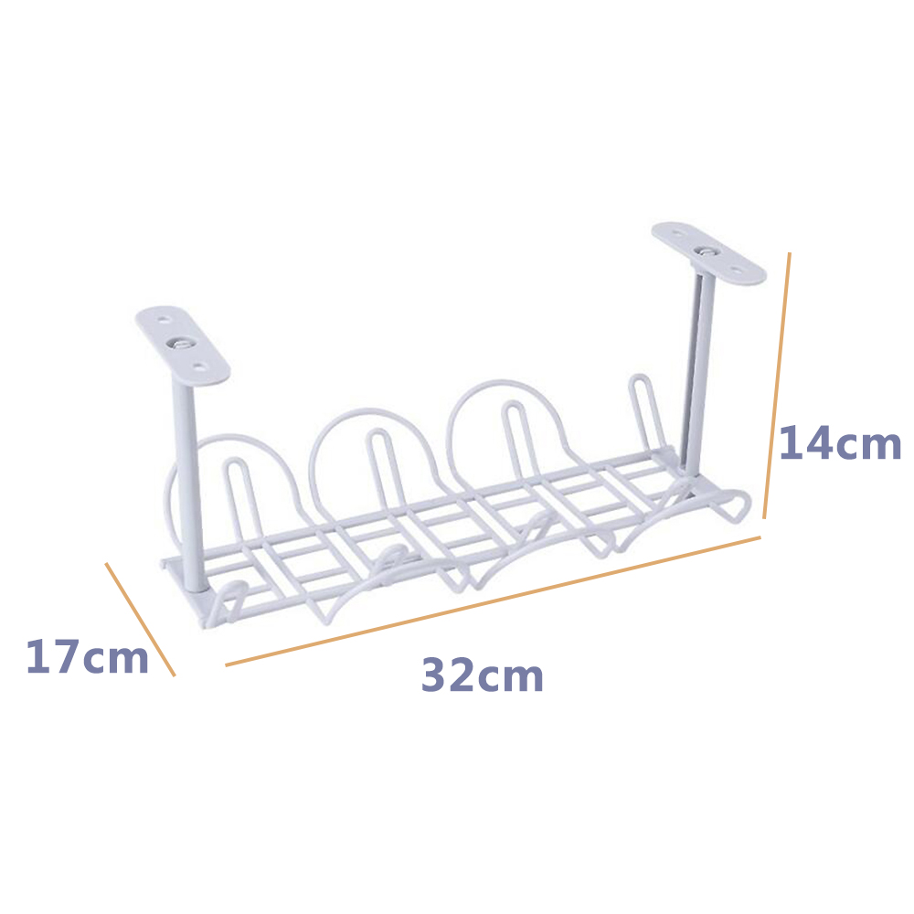 Underdesk Cable Management Tray Storage Organizer Wire Cord Power Charger Holder 05