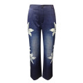 1Pcs Woman Jeans H03901 ladies fashion print jeans Fashion Printed Jeans Casual Long Pants Женские штаны