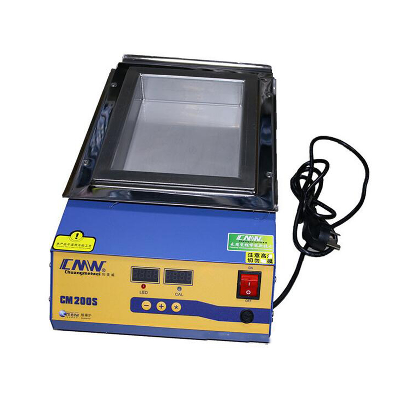 CM-200S Lead-free solder pot Digital display 1500w melt tin 11.3KG temperature adjustable Melting tin furnace square tin stove