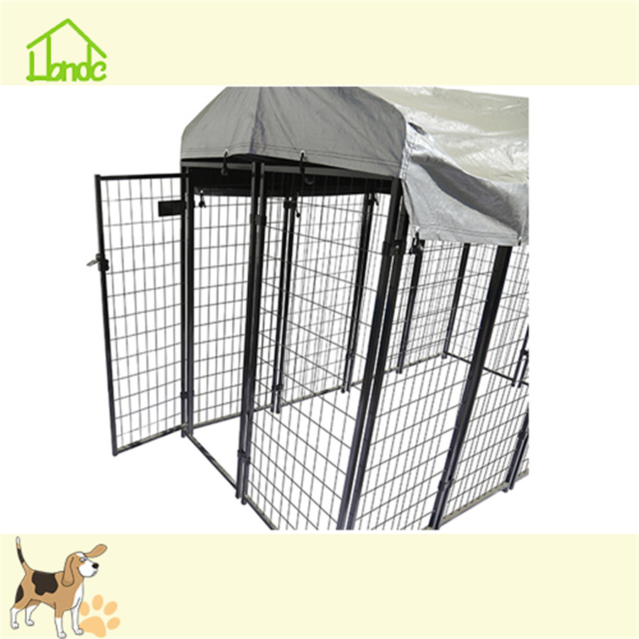 6x4x4' Square tube wire welded dog crate kennel China Manufacturer