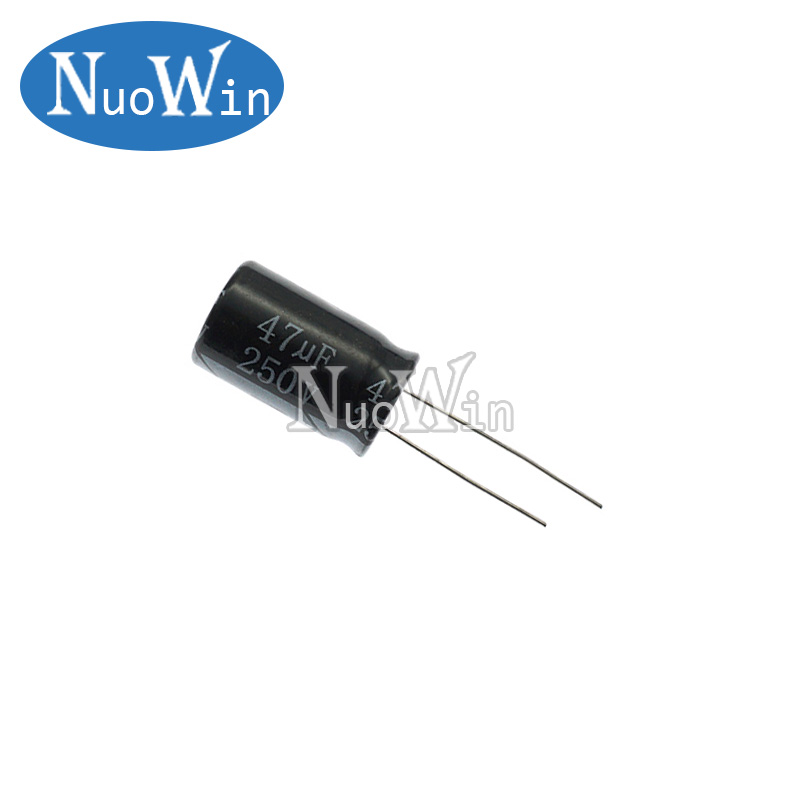 5pcs 250V Aluminum Electrolytic Capacitor 1UF 2.2UF 3.3UF 4.7UF 10UF 22UF 33UF 47UF 100UF 220UF 330UF