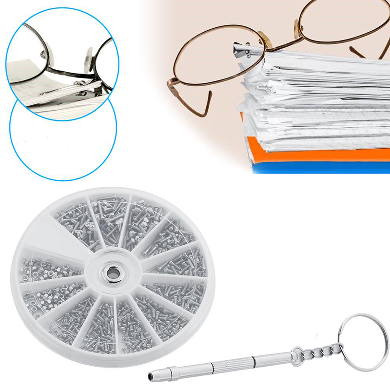 1 Set Glasses Repair Tool Professional Nut Multi Screwdriver Screw Watch Eyeglasses Clock Repair Parts Accessories