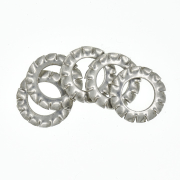 DIN6798A M2.5 M3 M4 M5 M6 M8 M10 M12 M14 M16 M18 M20 304 Stainless Steel Washers External Toothed Gasket Serrated Lock Washer