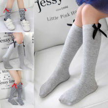 Baby Children Girls Toddler Bow Socks Soft Cotton Knee High Hosiery Tights Leg