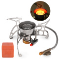Lixada Foldable Camping Gas Stove Gas Burner Windproof Piezo Ignition Backpacking Stove Outdoor Portable Cooking Stove