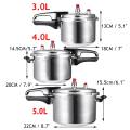 304 Stainless Steel Kitchen Pressure Cooker 18cm/20cm/22cm Electric Stove Gas Stove Energy-saving Safety Cooking Utensils