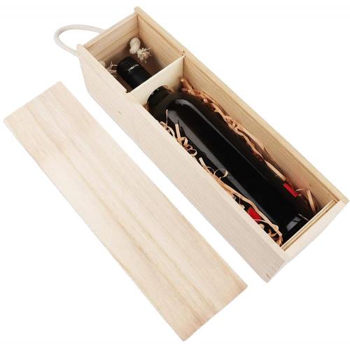 Supply Wooden Wine 2 Pack Box With Rope Handle with High Quality