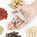 Stainless Steel Melon Seeds Peeler Pine Nut Sheller Folder Kitchen Cracker Tool Fast Convenient Safe Convenient Time-saving