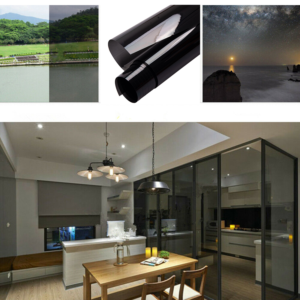 Sunice Black Decorative Window Film Home Office Building Glass Sticker Privacy Decorative Solar Tint Anti-UV Water Proof