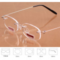 Rimless metal frame Nearsighted glass Ultralight Boxed Shortsighted Myopia glasses Women Men -1.0 -1.5 -2 -2.5 -3 -3.5 -4