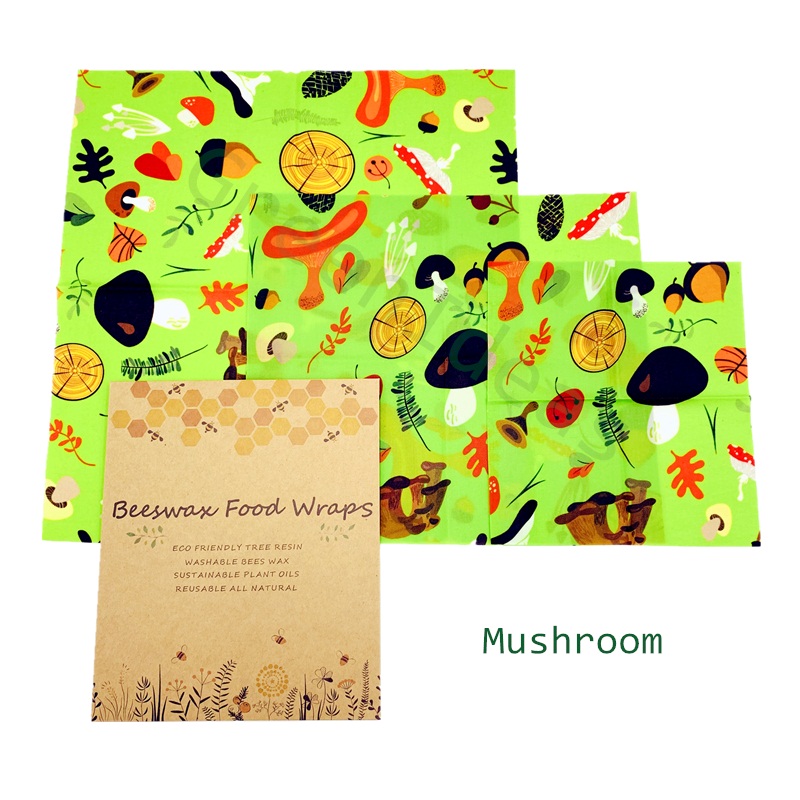 Zero Waste Reusable Food Wraps Sustainable Organic Bees Wax Lid Cover Wrap Food Storage Eco Friendly Sandwich Fruit Beeswax Wrap