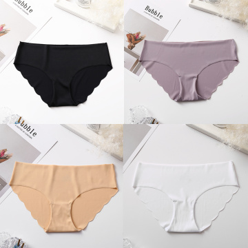 FINETOO Fashion Female Underwear Women Seamless Ultra-thin Panties Comfortable Girls Underwears Low-Rise Briefs Drop Shipping