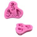 3 Hole Baby Angel Shaped Silicone Mold Cake Decoration Boy Fondant Cookies Tools 3D Silicone Candy Mold