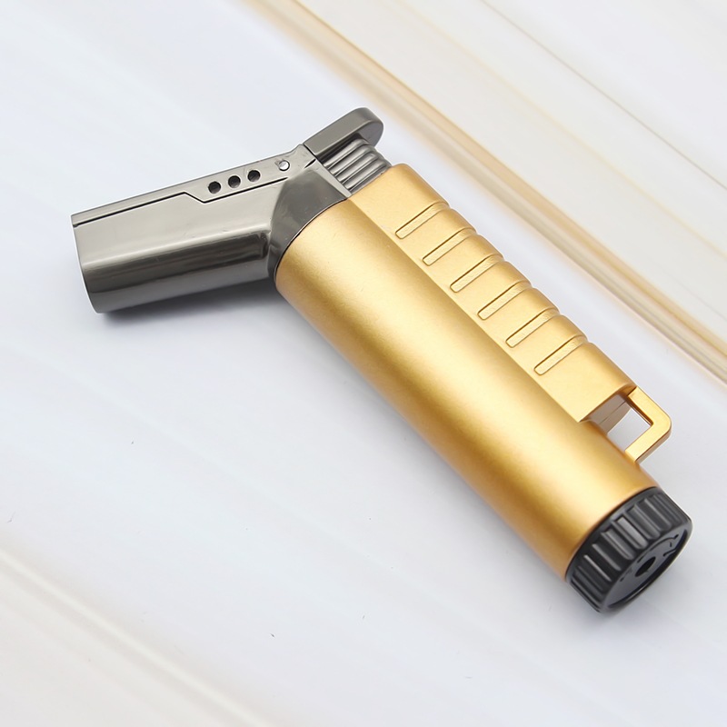 Fixed Flame Jet Butane Cigar Torch Turbine Lighter Cigarette 1300 C spray Gun Fireproof Windproof Lighters Gas Lighter