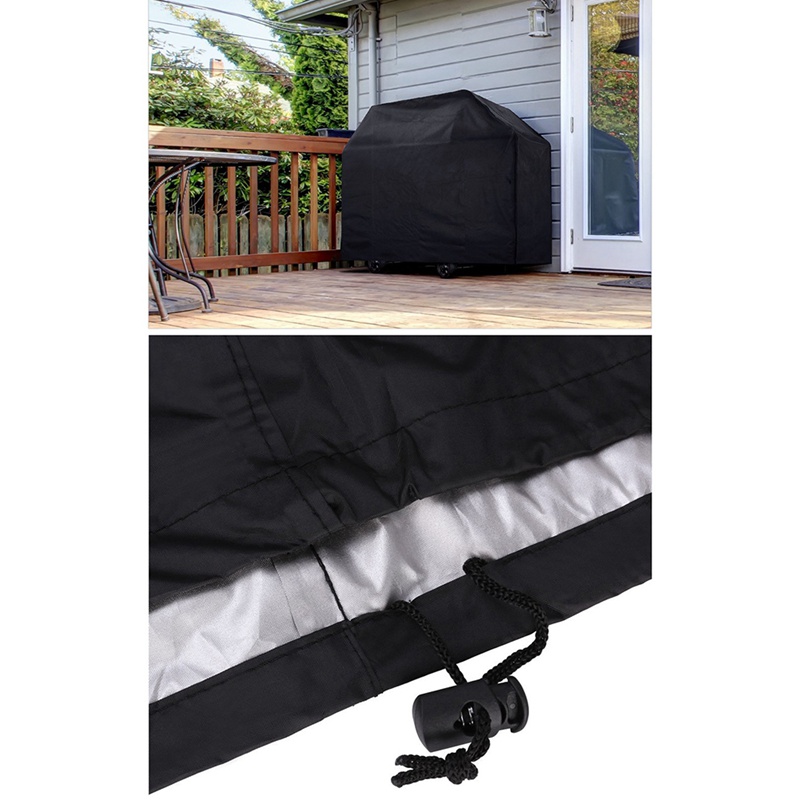 Black Waterproof BBQ Cover Accessories Grill Cover Anti Dust Rain Gas Charcoal Electric Barbeque Anti Dust Protector Free Ship