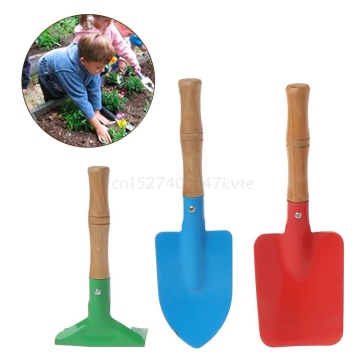 3Pcs Kid Children Mini Garden Tools Set Trowel Rake Shovel Home Garden Beach Toy