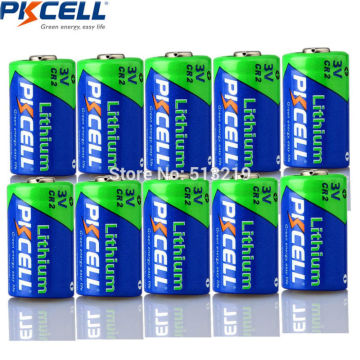 10PCS*PKCELL CR2 15270 CR15H270 3V 850mAh CR2 3V Lithium Battery for doorbells GPS Security Systems Camera electronic dictionari