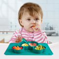 Baby Silicone Dinner Plate Training Complementary Food Feeding Bowl Children's Integrated Tableware Anti-drop Suction Cup Tray