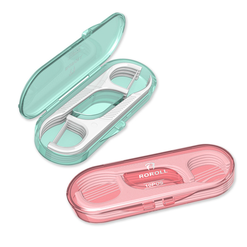 10 Pcs/Set Portable Disposable Dental Flosser Interdental Brush Teeth Stick Toothpicks Floss Pick Oral Gum Teeth Hygiene Tools