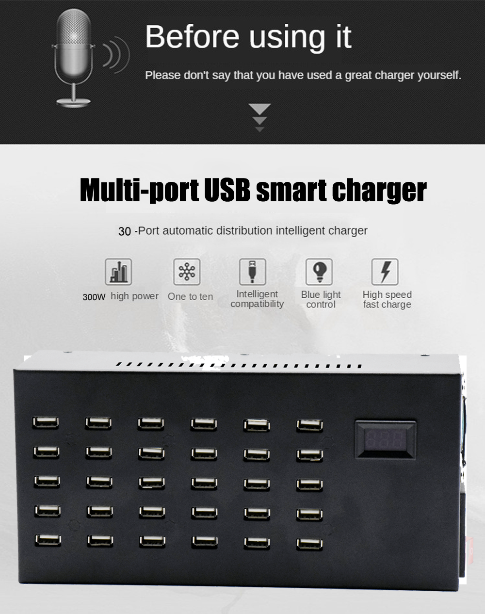 30 port Charger - AUTOMATIC DISTRBUTION INTELLIGENT 
