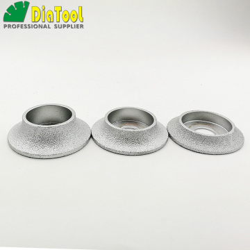 SHDIATOOL Vacuum Brazed Diamond Grinding Wheel Demi-bullnose Edge Profile Diameter 3 Inches/75mm Grinding Disc Diamond Wheel