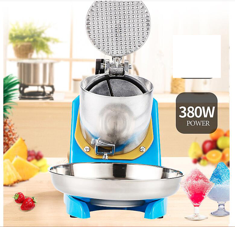 380W Electric Ice Crusher Shaver Machine Snow Cone Maker Shaved Ice DIY(220V)