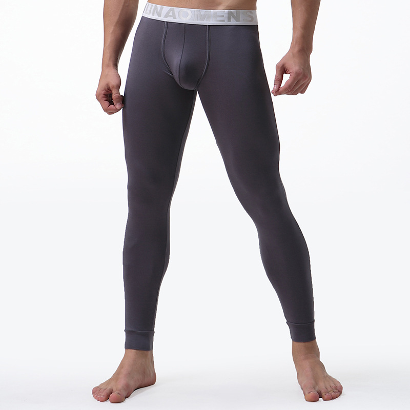 Thermal underwear pants Men's thin elastic pants modal leggings stretch breathable