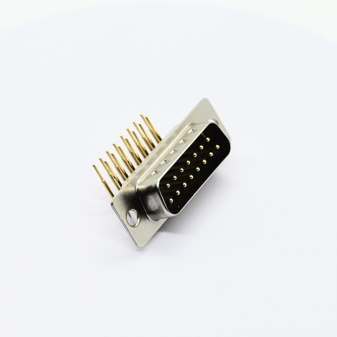 MDR02-M15ABG0+Right Angle D SUB Male Machine Pin Connector（2）