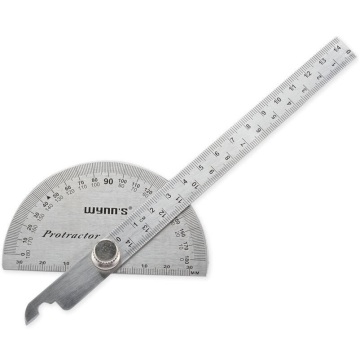 90*150mm Stainless Steel Protractor Goniometro Goniometer Ruler W0262A