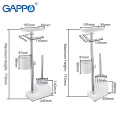 GAPPO toilet brush white bathroom toilet holders free standing accessories brushed bathroom Toilet Brush holder