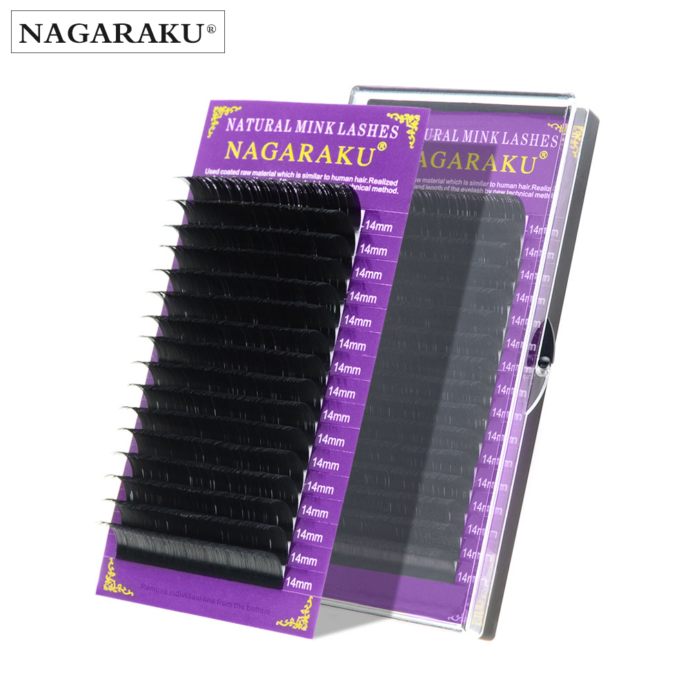 NAGARAKU High quality mink eyelash extension,individual eyelashes,natural eyelashes,fake false eyelashes