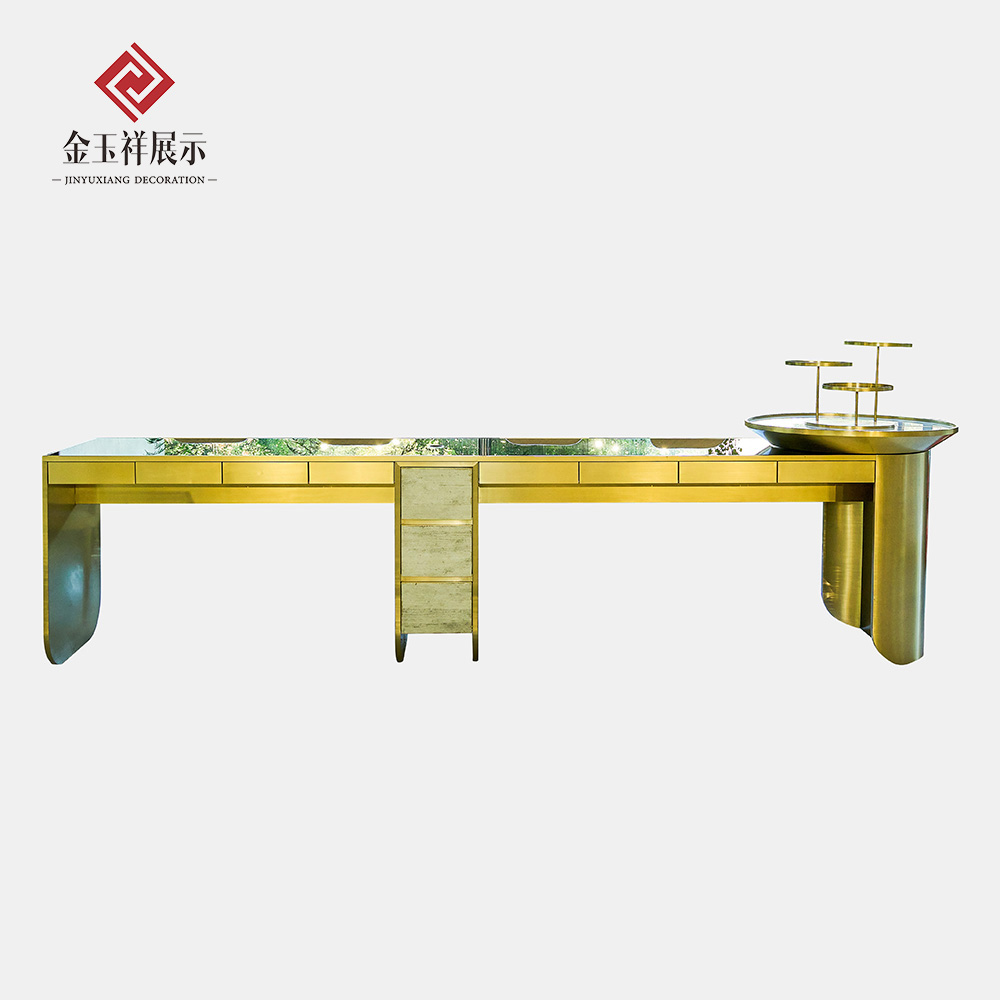 Gold Jewelry Display Cabinet