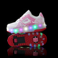 Two Wheels Luminous Sneakers on Wheels Led Light Roller Skate Shoes for Children Kids Led Shoes Boys Girls Shoes Light Up Unisex