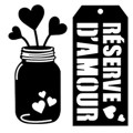 "Reserve d'amour" French Words Metal Cutting Dies for Scrapbooking Decorative Stencils DIY Craft Album Card New 2019