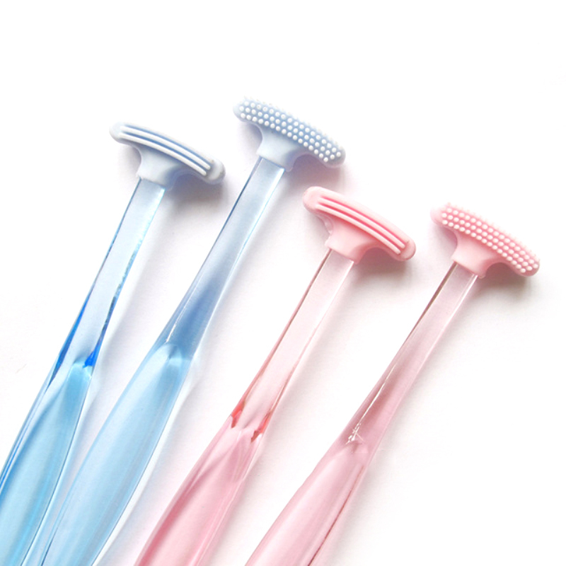 2020 New y-Kelin Tongue Scraper Tongue Brush Cleaner Oral Cleaning Tongue Toothbrush Brush Fresh Breath Remove Tongue Coating