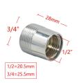 Brass 1/2" To 3/4 3/8 Thread Connector Male 1/2 3/4 3/8 Female Hose Repair Copper Fittings For Tap Shower Faucet Adapter 1pcs