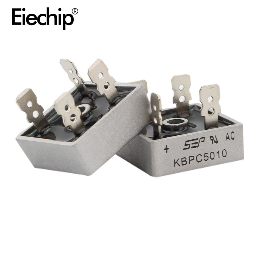 2PCS KBPC5010 diode bridge rectifier diode 50A 1000V KBPC 5010 power rectifier diode electronica componentes