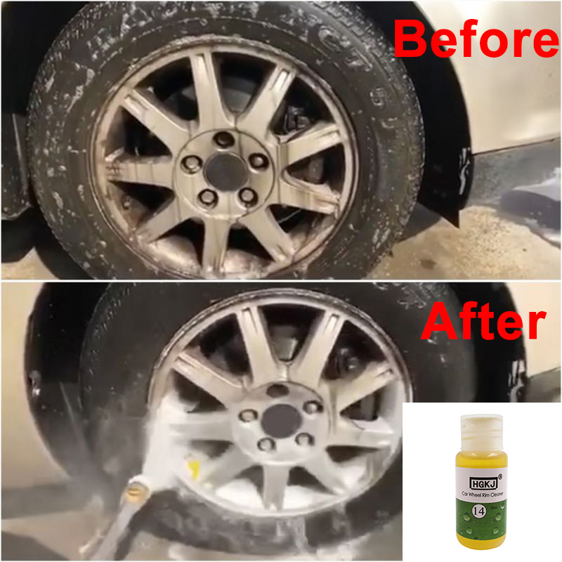 Car Rim Care Wheel Ring Cleaner Dropshipping Car Cleaning Wash HGKJ-14 50LM Portable Auto Tire Detergent Cleaner Agent TSLM1