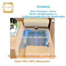 Pedicure liner with disposable pedicure liner for pedicure chair foot bath tub