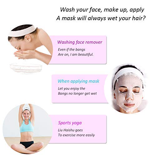 Spa Headband Sweat Hairband Head Wrap Towel Hair Wraps Non-slip Stretchable Washable for Sports / Women Makeup Face Wash