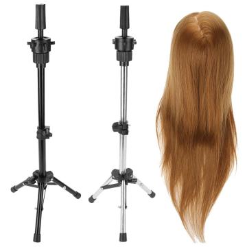 Mannequin Head Stand Holder Tripod Hair Styling Practice Hairdressing Training Head Mannequin Rack Clamp Hair Styling Tools