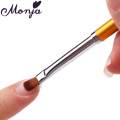 Monja 3pcs Nail Art Metal Handle Acrylic UV Gel Extension Builder Petal Flower Painting Drawing Brush Manicure Tools